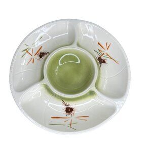 Vintage 1961 LANE &CO Van Nuys California Pottery Serving Tray MCM Mid Century